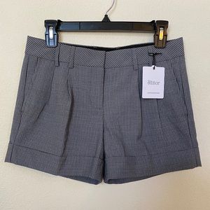 NWT EXPRESS Editor Gingham Cuffed Short